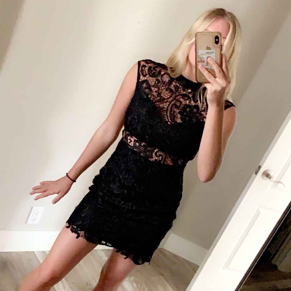 black lace dress!